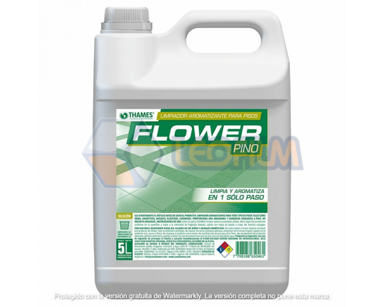 DESODORANTE PISO FLOWER PINO X 5LTS. ( THM )