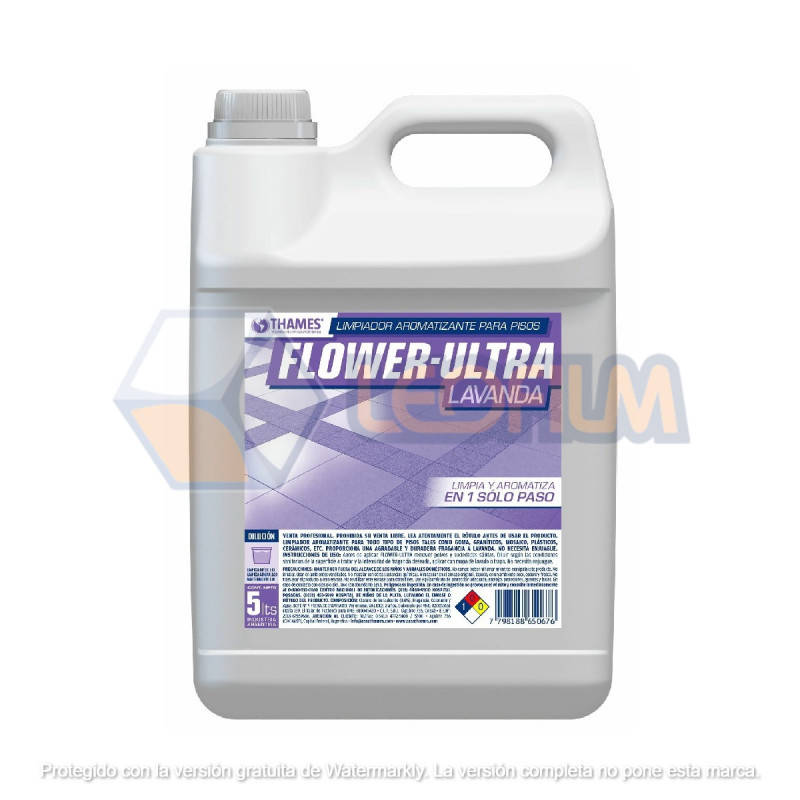 DESODORANTE PISO FLOWER ULTRA LAVANDA X 5LTS.(THM)