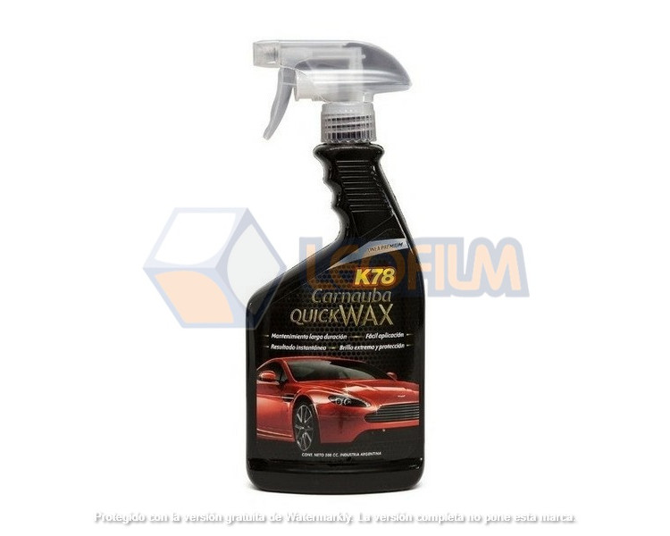 K78 CERA PREMIUM GATILLO CARNAUBA QUICK WAX 600ML