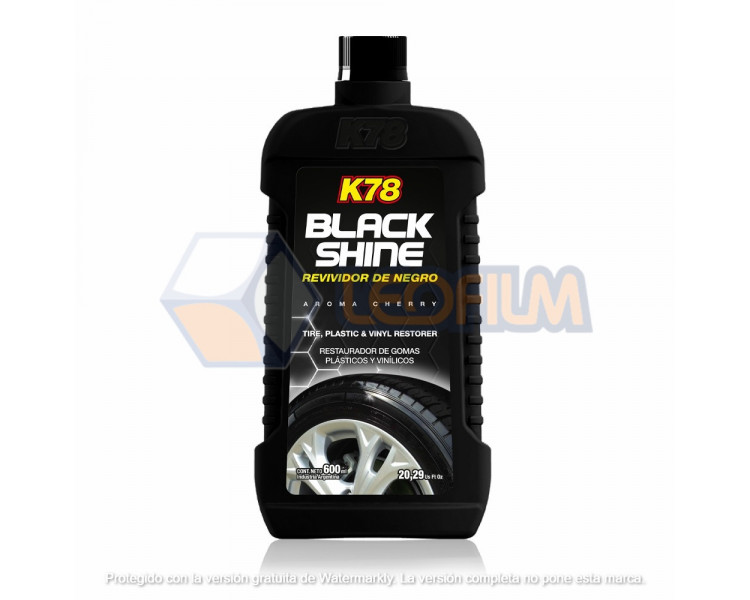 K78 REVIVIDOR BLACK SHINE-GOMAS Y PLASTICOS 500CC - 577