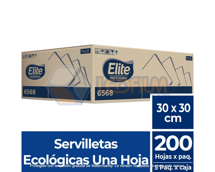 SERVILLETAS "ELITE"ECO BEIGE 30X30 SH X1000-6568