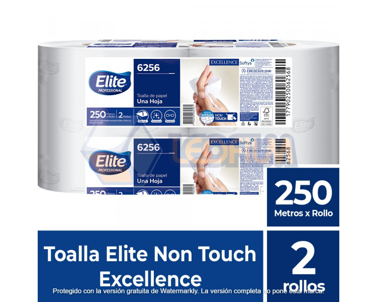 TOALLA ROL "ELITE" NON TOUCH 250MTS.X2U.- 6256