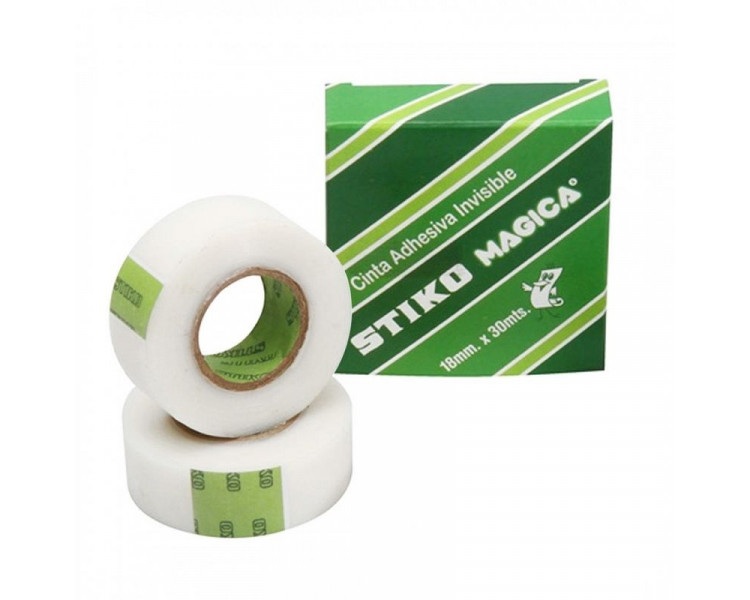 CINTA ADHESIVA STIKO MAGICA 18 MM. X 30 MTS - COD 0720350