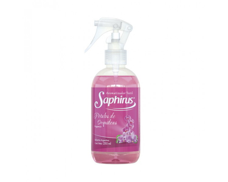 AROMATIZADOR TEXTIL PETALOS DE ORQUIDEAS SAPHIRUS X 250ML.