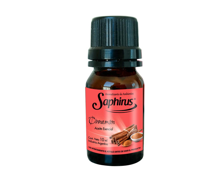 AROMATIZANTE ACEITE P/HORNILLO CINNAMON SAPHIRUS 10ML.