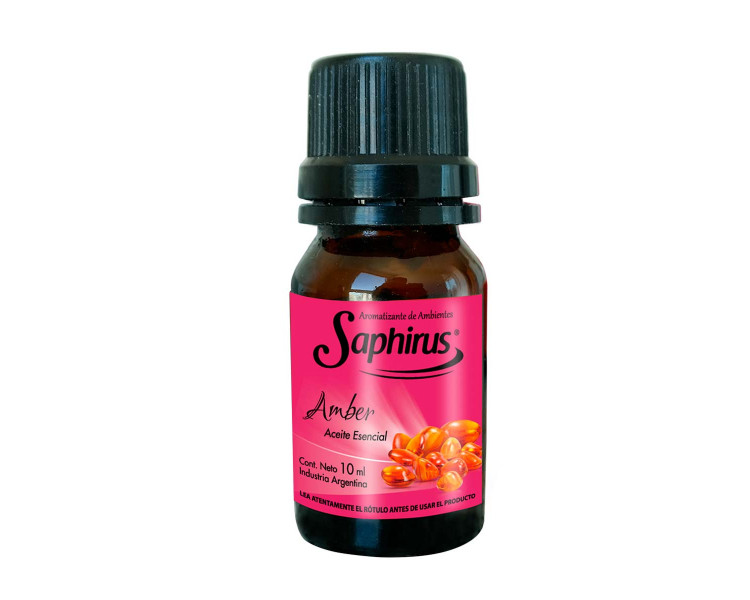 AROMATIZANTE ACEITE P/HORNILLO AMBER SAPHIRUS 10ML.