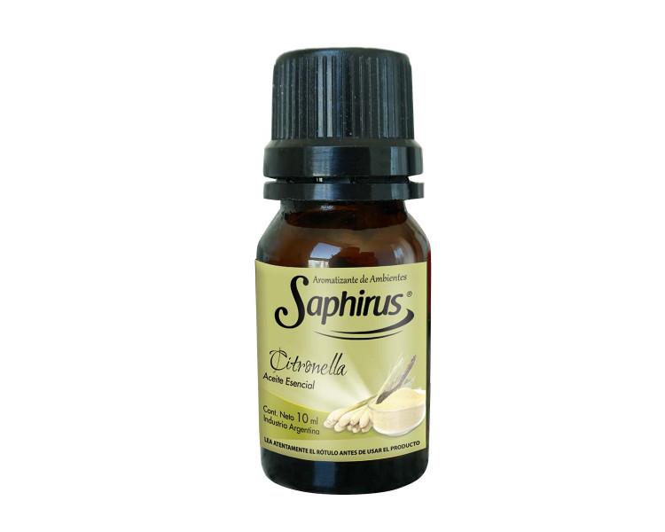 AROMATIZANTE ACEITE P/HORNILLO CITRONELLA SAPHIRUS 10ML.