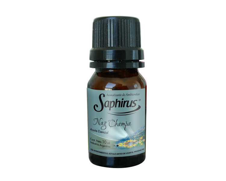 AROMATIZANTE ACEITE P/HORNILLO NAG CHAMPA SAPHIRUS 10ML.