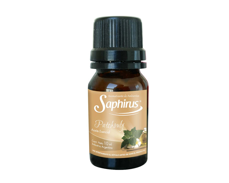 AROMATIZANTE ACEITE P/HORNILLO PATCHOULY SAPHIRUS 10ML.