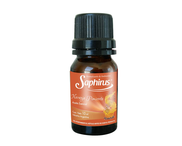 AROMATIZANTE ACEITE P/HORNILLO NARANJA - PIMIENTA SAPHIRUS 10ML.