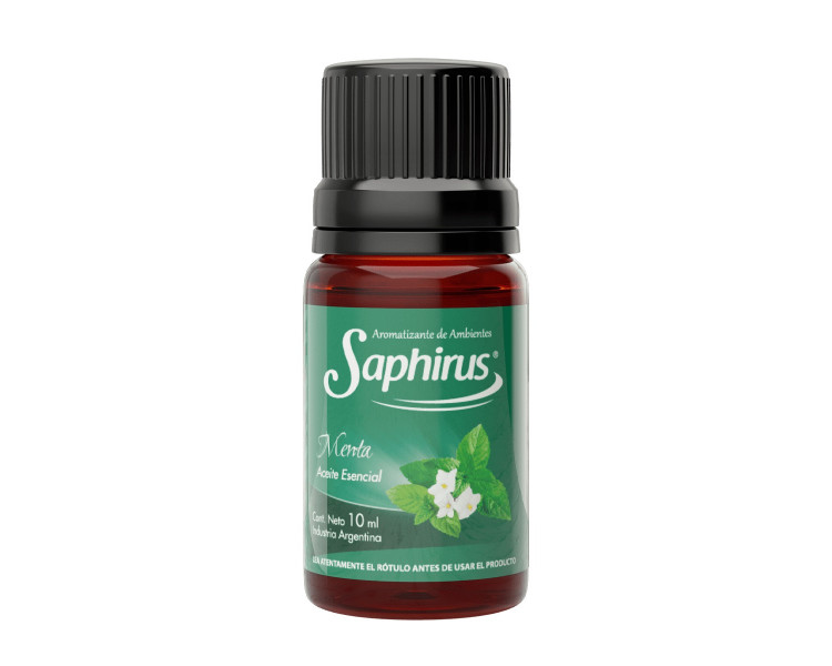 AROMATIZANTE ACEITE P/HORNILLO MENTA SAPHIRUS 10ML.