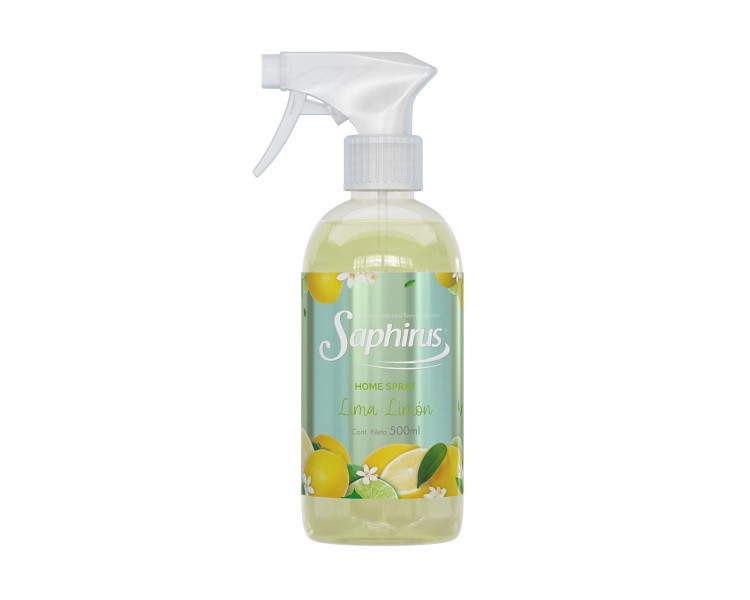 AROMATIZADOR HOME SPRAY LIMA LIMON SAPHIRUS X 500ML.