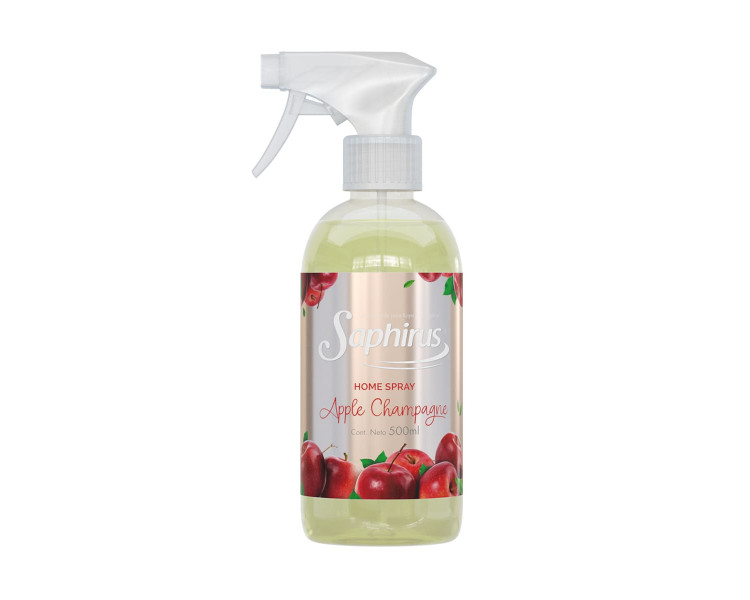 AROMATIZADOR HOME SPRAY APPLE CHAMPAGNE SAPHIRUS X 500ML.