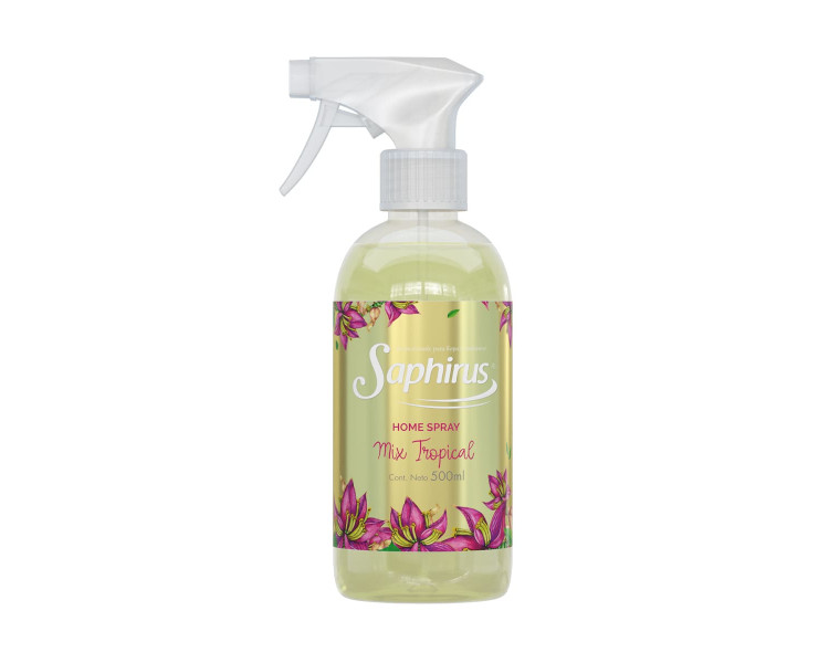 AROMATIZADOR HOME SPRAY MIX TROPICAL SAPHIRUS X 500ML.