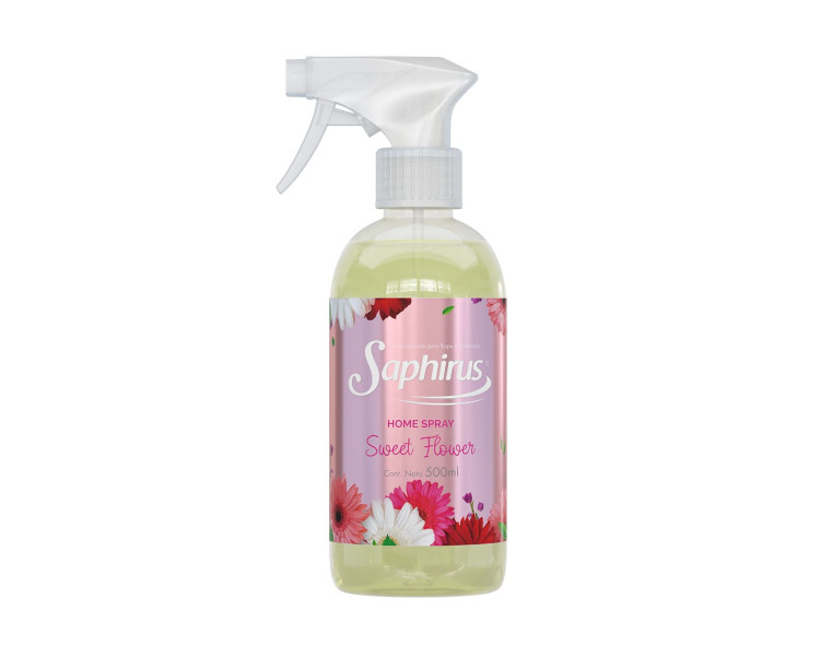 AROMATIZADOR HOME SPRAY SWEET FLOWER SAPHIRUS X 500ML.