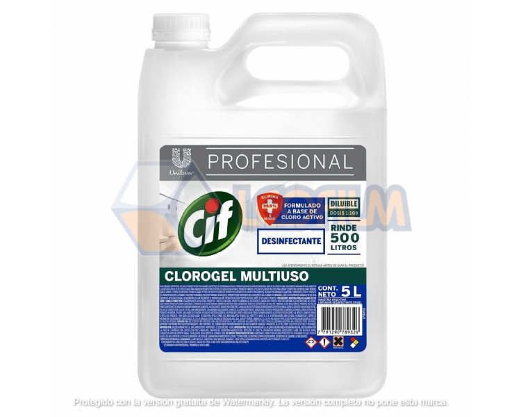 CIF CLOROGEL DESINFECTANTE MULTIUSO X 5LTS. - 20402