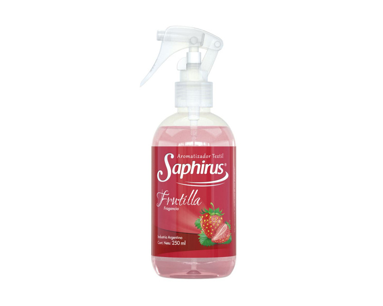 AROMATIZADOR TEXTIL FRUTILLA SAPHIRUS X 250ML.