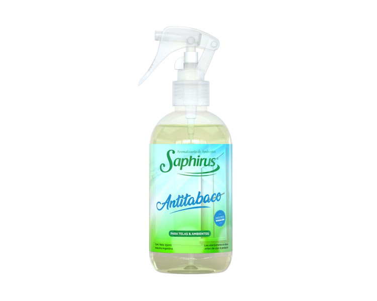 AROMATIZADOR TEXTIL ANTITABACO SAPHIRUS X 250ML.