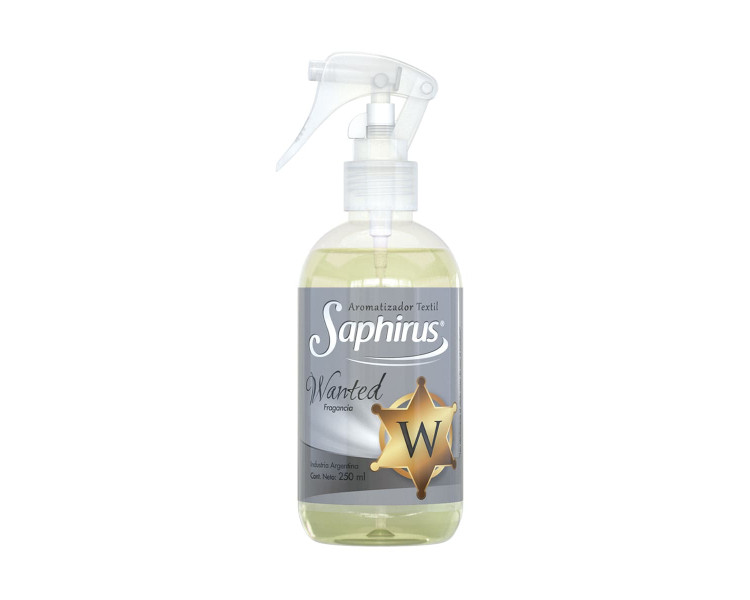 AROMATIZADOR TEXTIL WANTED SAPHIRUS X 250ML.