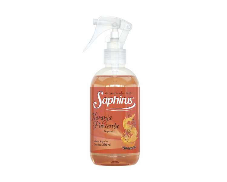 AROMATIZADOR TEXTIL NARANJA PIMIENTA SAPHIRUS X 250ML.