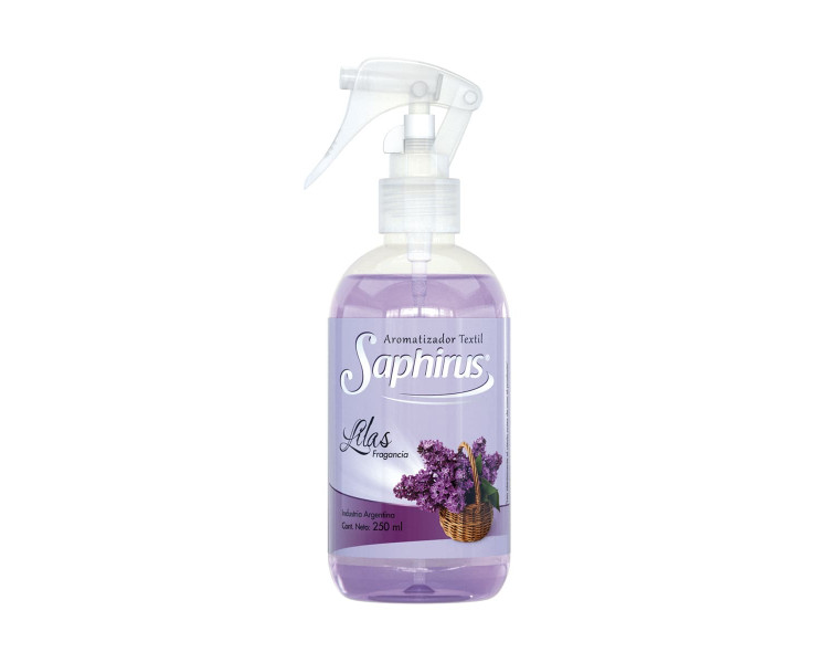 AROMATIZADOR TEXTIL LILAS SAPHIRUS X 250ML.