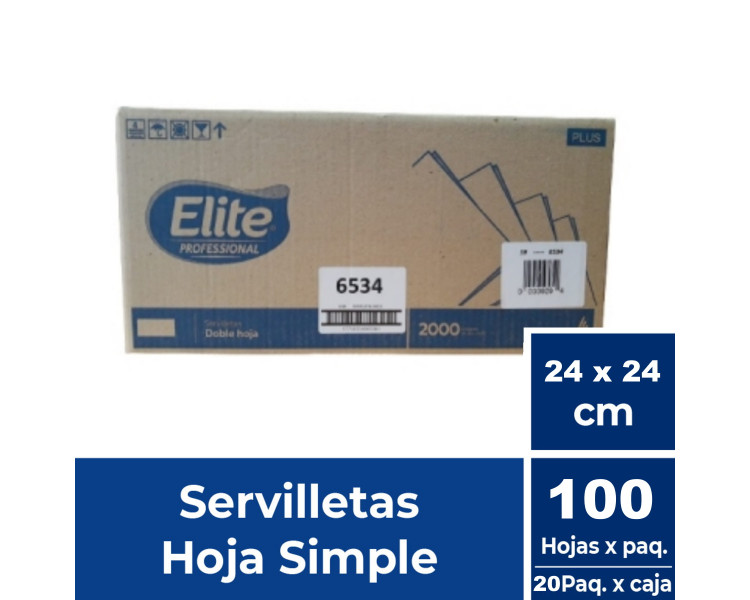 SERVILLETAS "ELITE" PRO 24X24 DH (X100) - 6534 [OFx20]