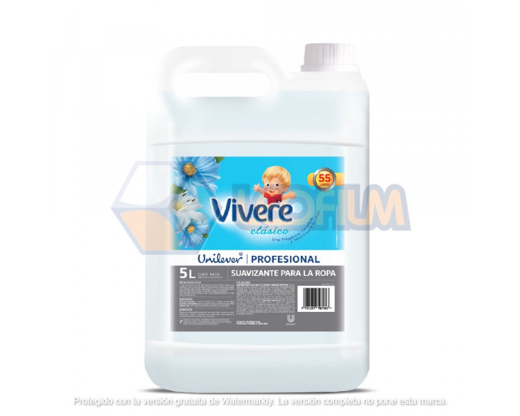 SUAVIZANTE VIVERE X 5 LTS. - 11332 SUAVIZANTE VIVERE X 5 LTS. - 11332