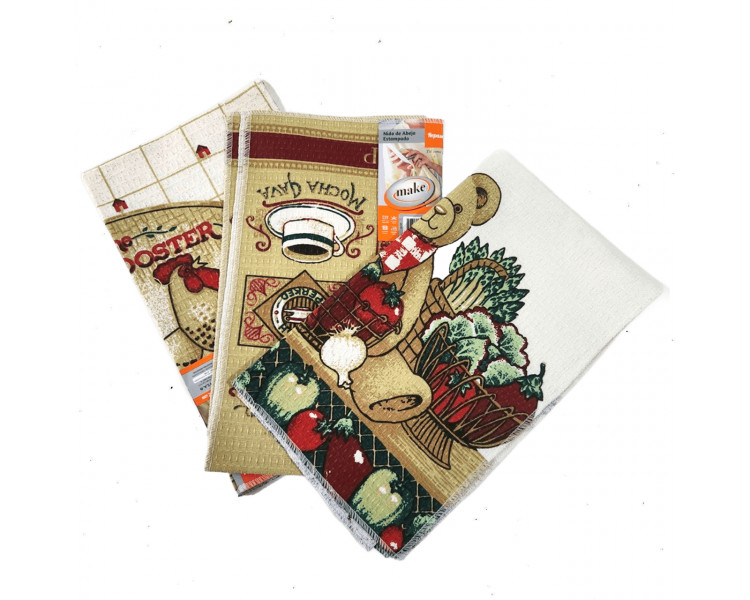 REPASADOR ESTAMPADO NIDO DE ABEJA 38X62 -6235