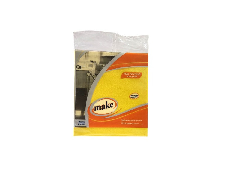 PAÑO ABSORBENTE PARA PISOS AMARILLO 50X55 - 107907