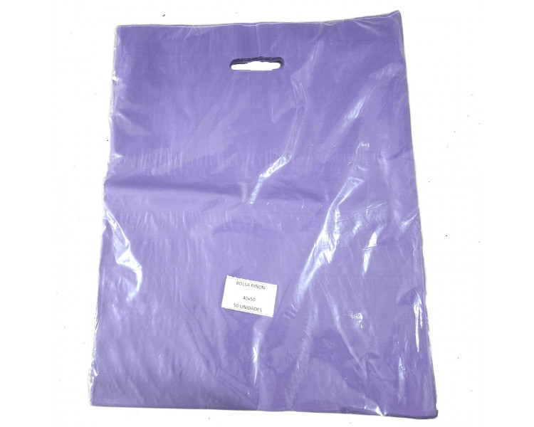 BOLSA TROQUEL AD ECO LISA 40X50 LILA (X50) BOLSA TROQUEL AD ECO LISA 40X50 LILA (X50)